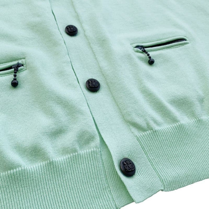 COLLARED CARDIGAN [KT512] - Lime Green