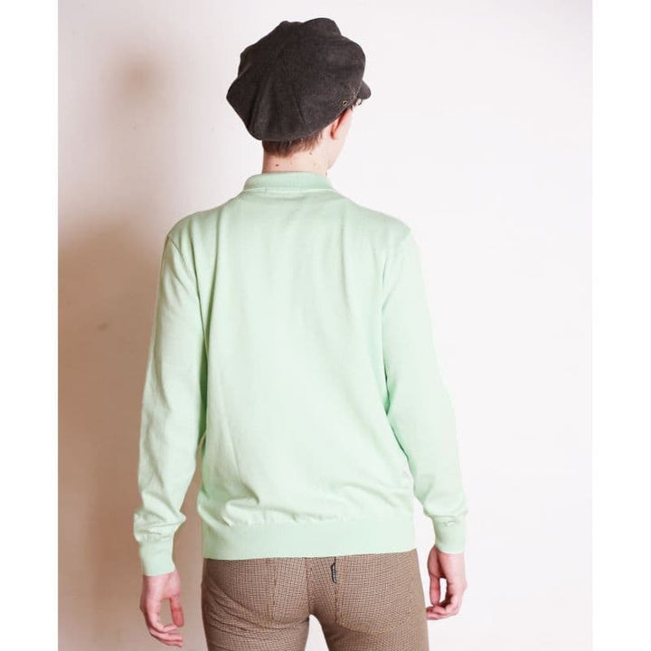 COLLARED CARDIGAN [KT512] - Lime Green
