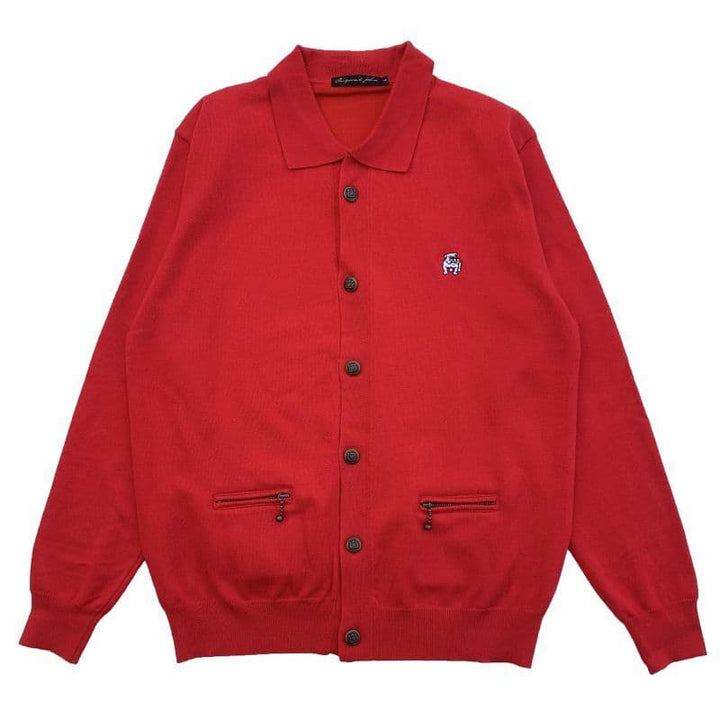 COLLARED CARDIGAN [KT512] - Red