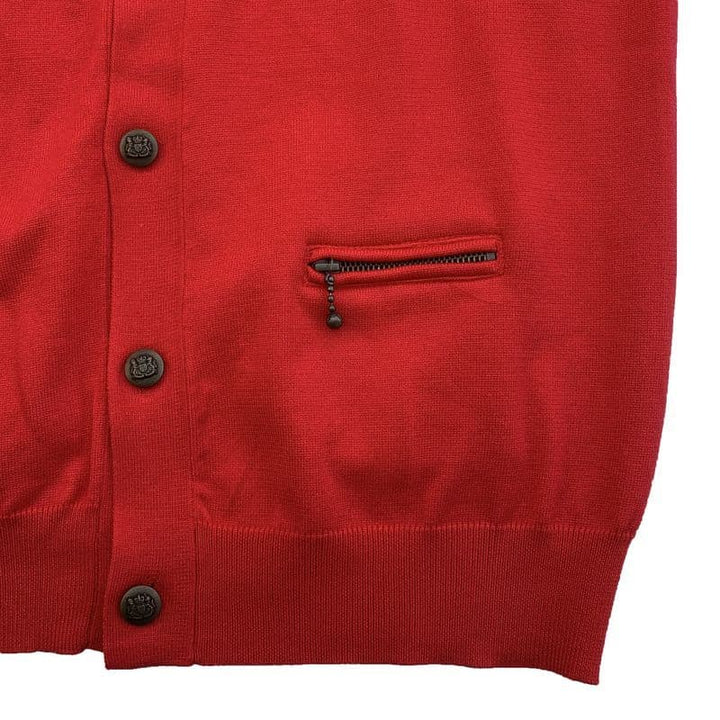 COLLARED CARDIGAN [KT512] - Red