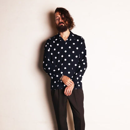 【3月入荷予定】Covered Button Open Collar Shirts