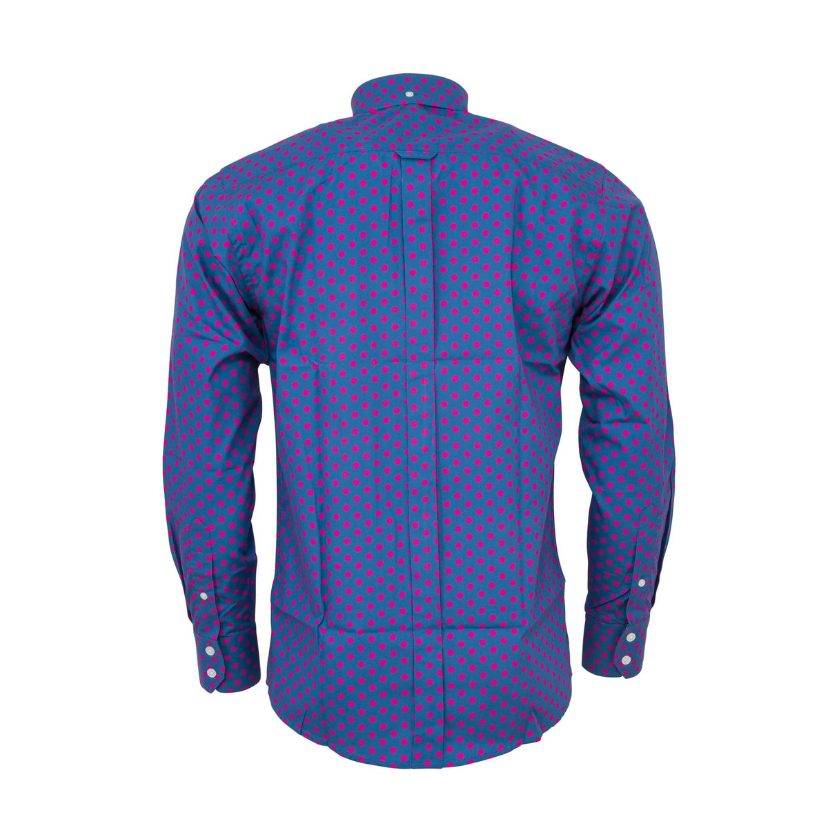 Classic Polka Dot Shirts〈Cobalt Fuschia〉