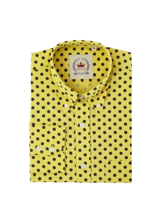 Classic Polka Dot Shirts〈Mustard〉