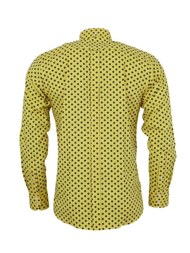Classic Polka Dot Shirts〈Mustard〉