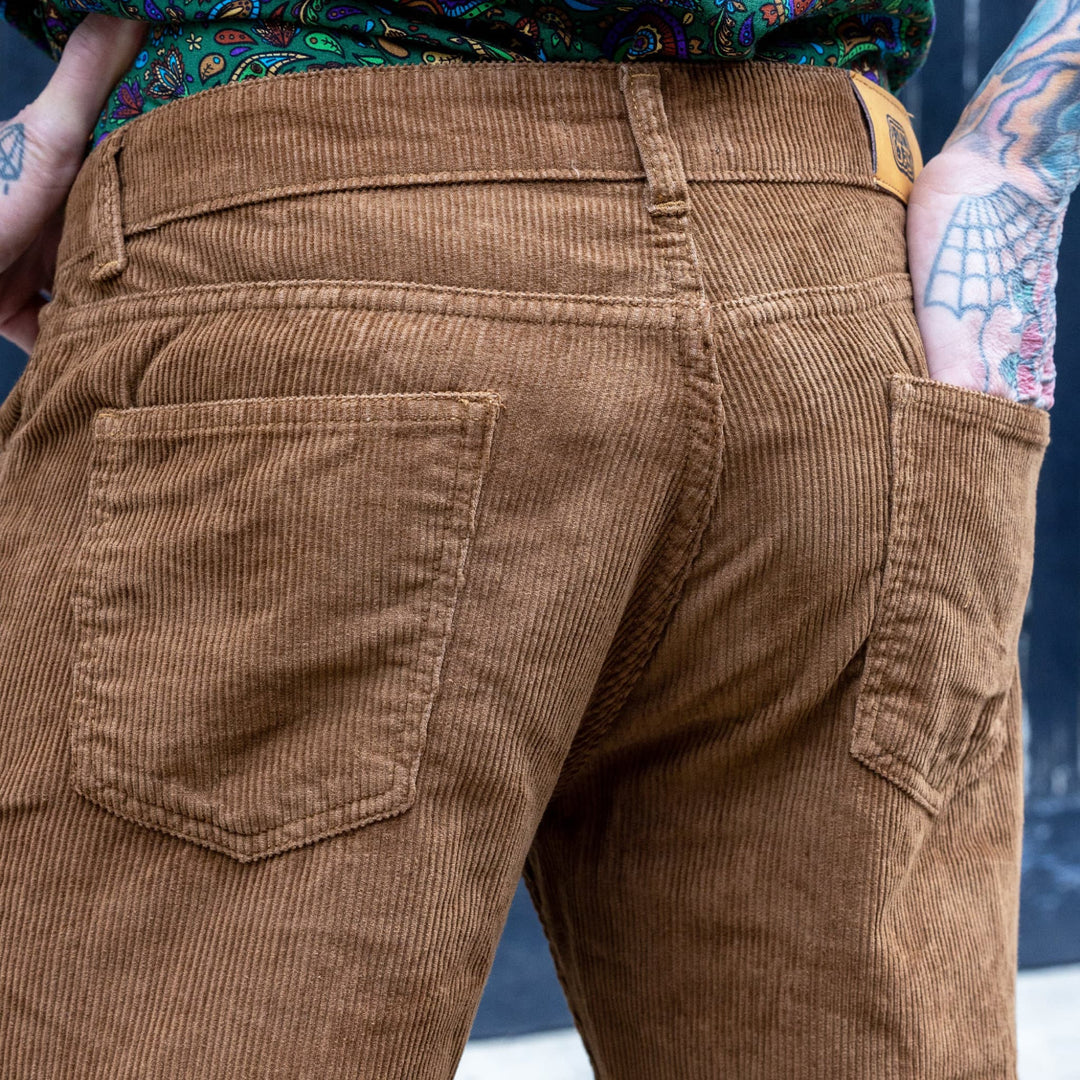 Tan Corduroy Bootcut Flares
