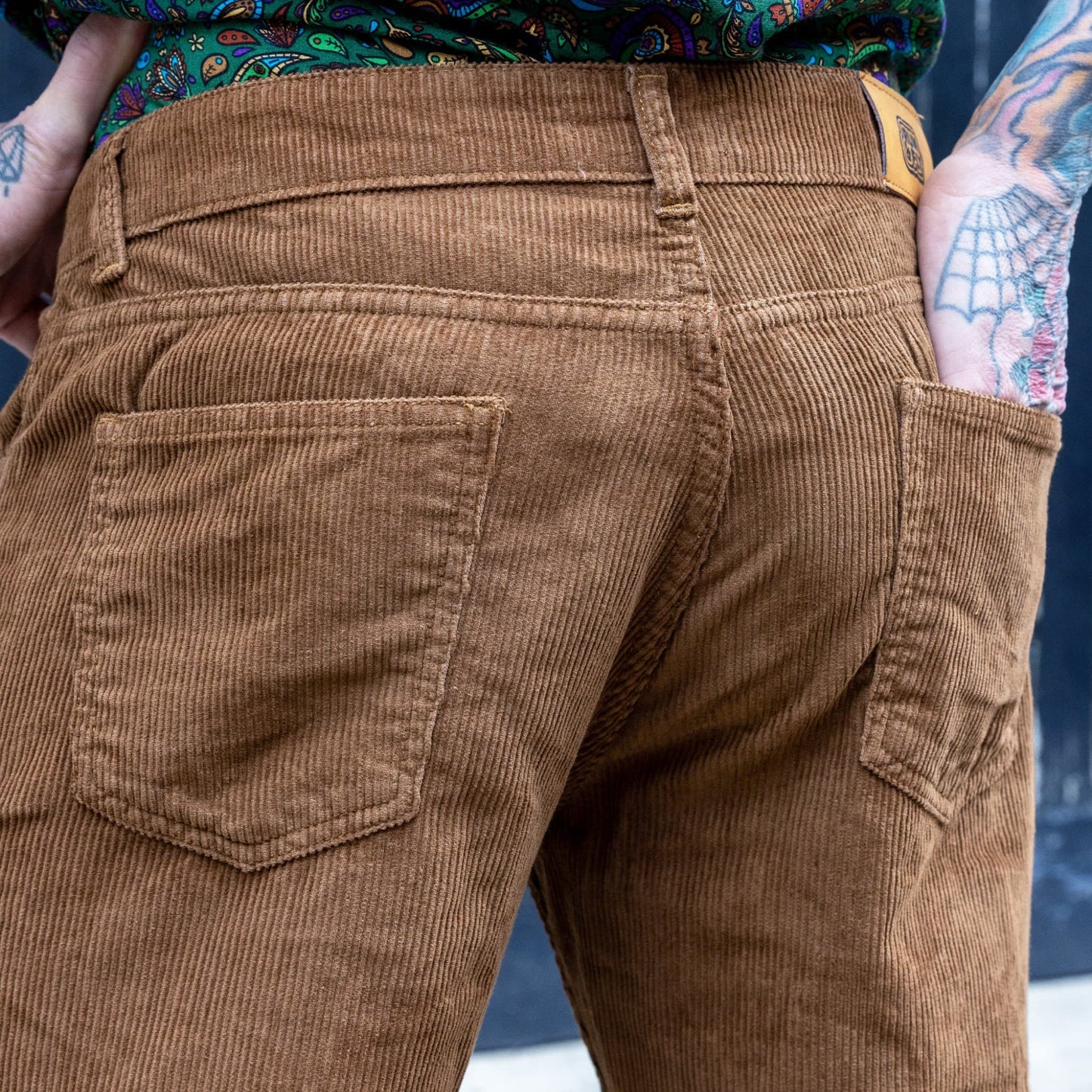 Tan Corduroy Bootcut Flares