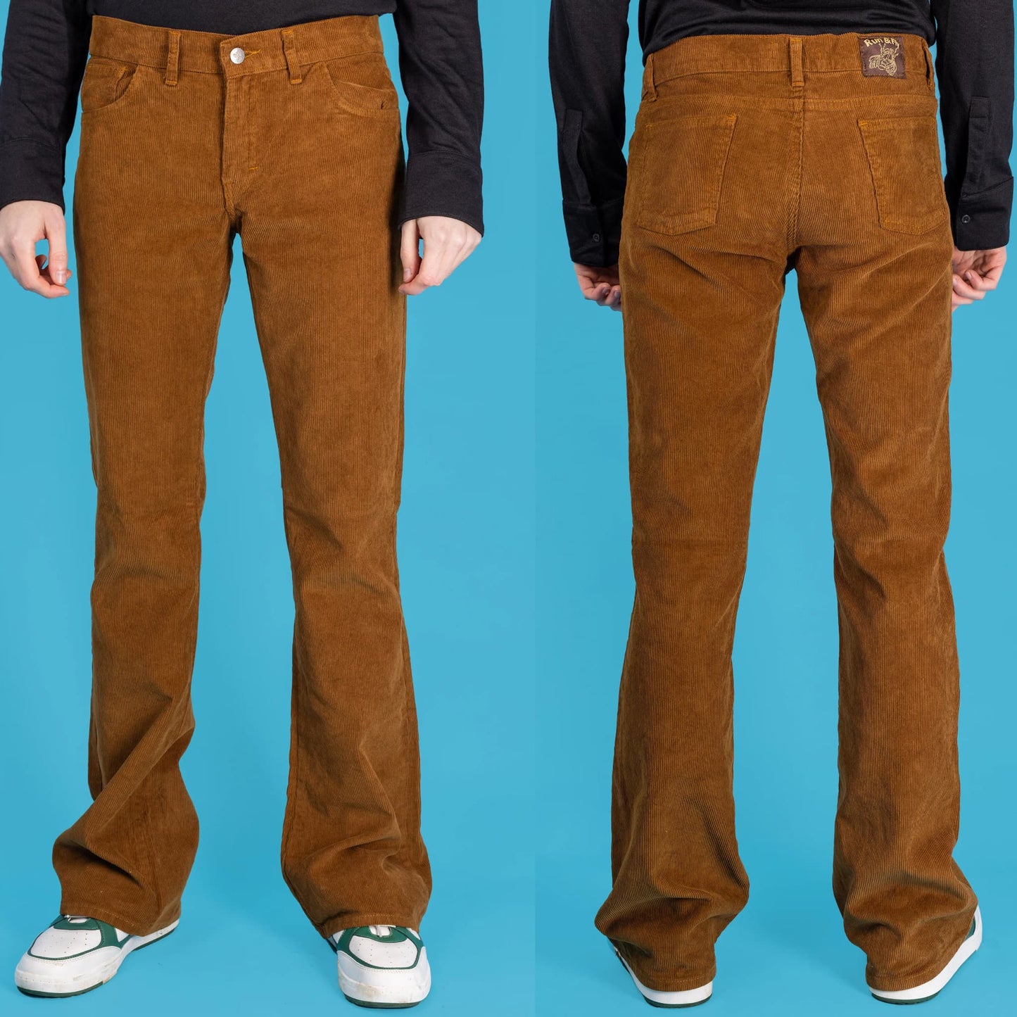 Tan Corduroy Bootcut Flares