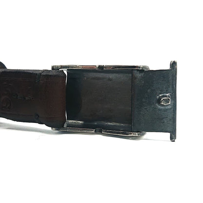 Box Buckle Narrow Belt