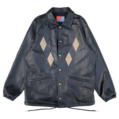 Diamond Patched Leather Coach JK