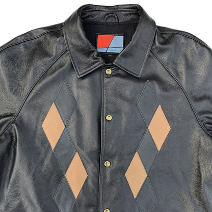 Diamond Patched Leather Coach JK