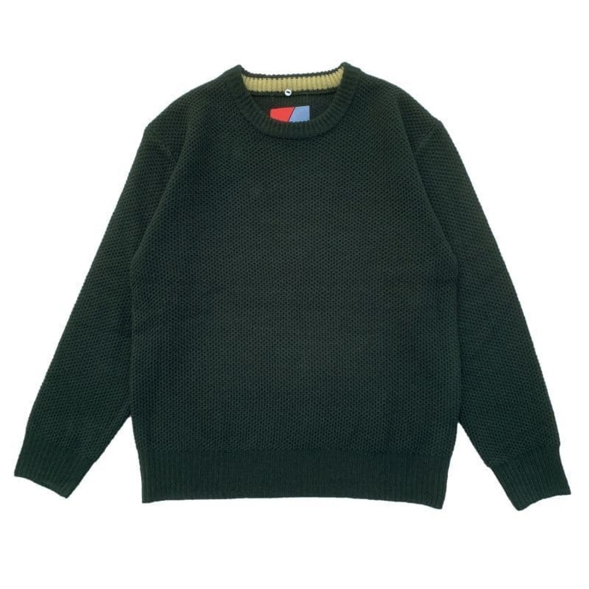 Detachable Honeycomb Knit Jumper〈Dark Green〉