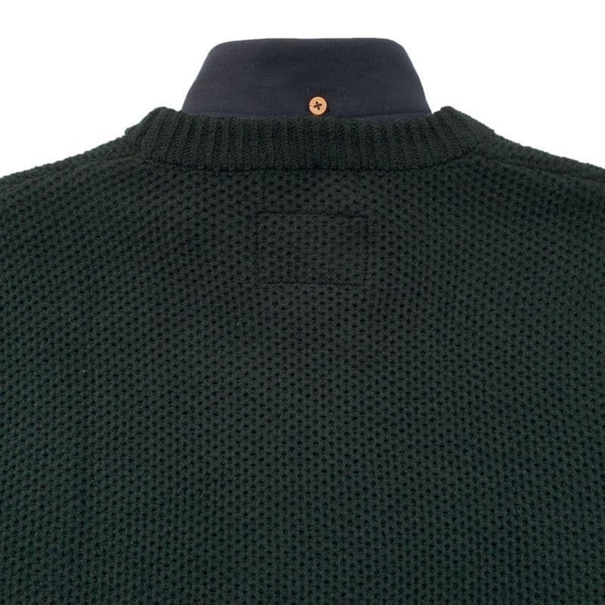 Detachable Honeycomb Knit Jumper〈Dark Green〉
