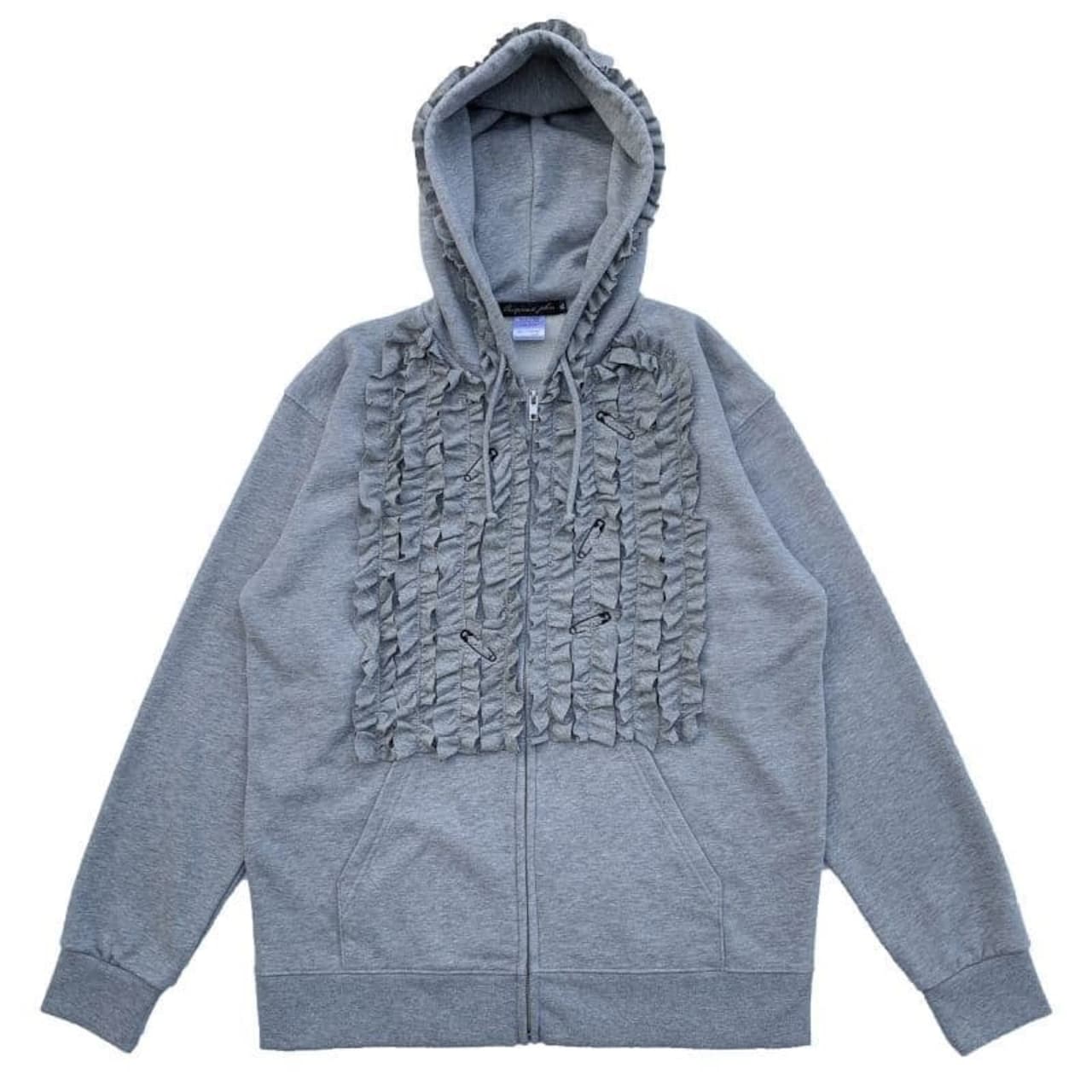 FRILL Zip Hoodie〈Heather Grey〉