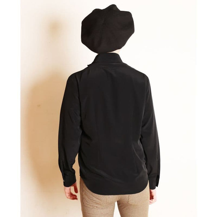 FRILL SHIRTS [SH511] - Black