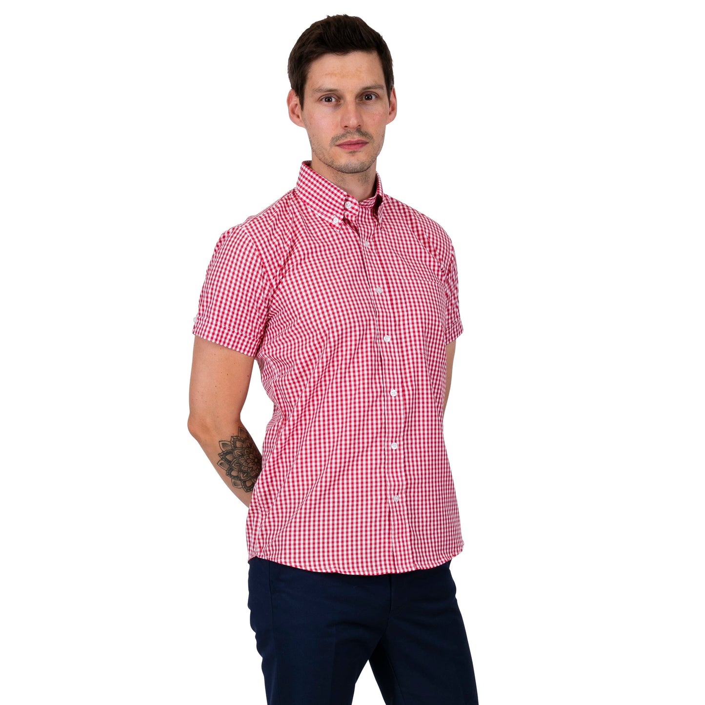Relco Checkered Gingham S/S