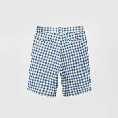 ギンガムチェック柄ショートパンツ〈Blue〉