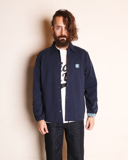Jersey Coach Jacket〈Navy〉