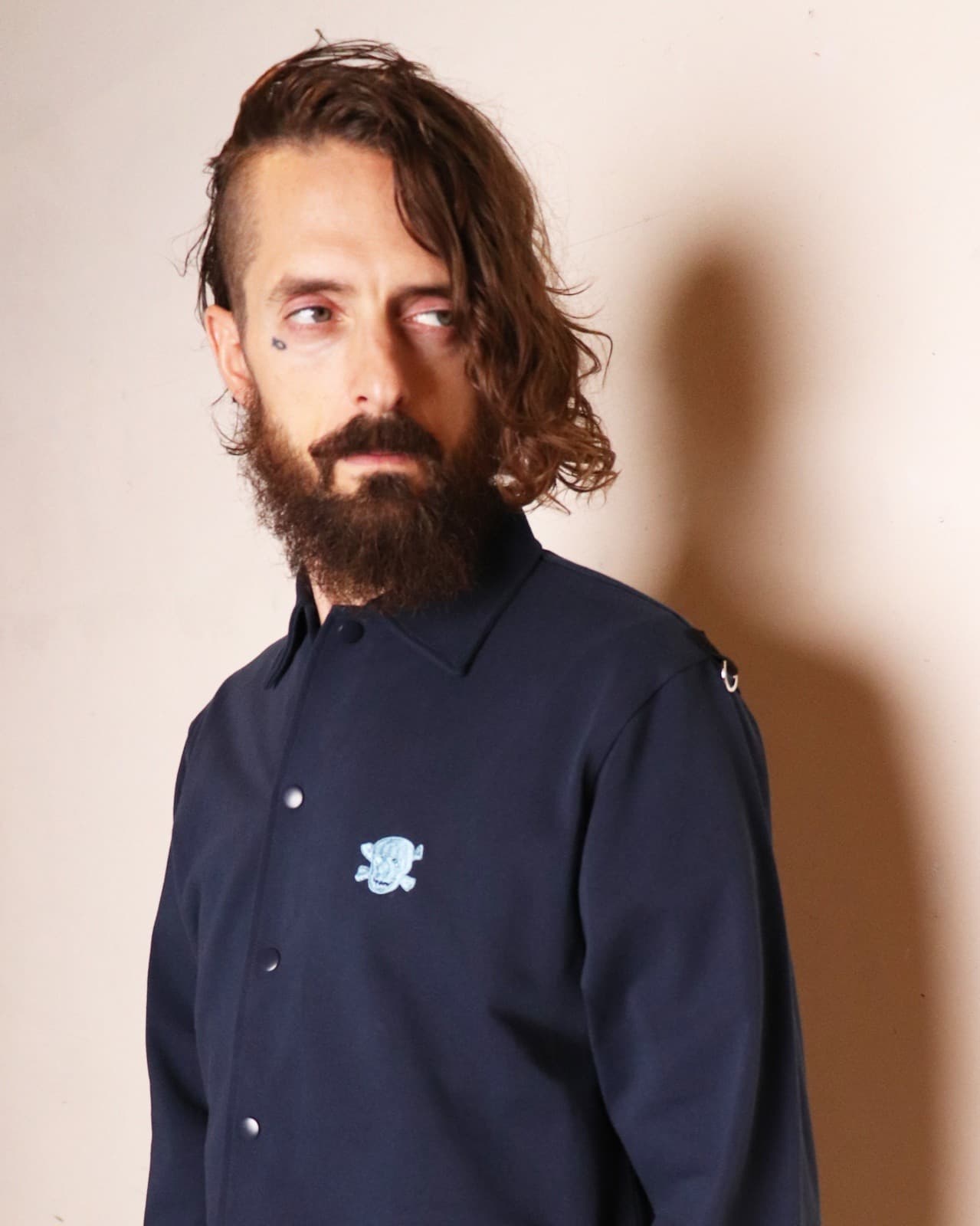 Jersey Coach Jacket〈Navy〉