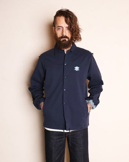 Jersey Coach Jacket〈Navy〉
