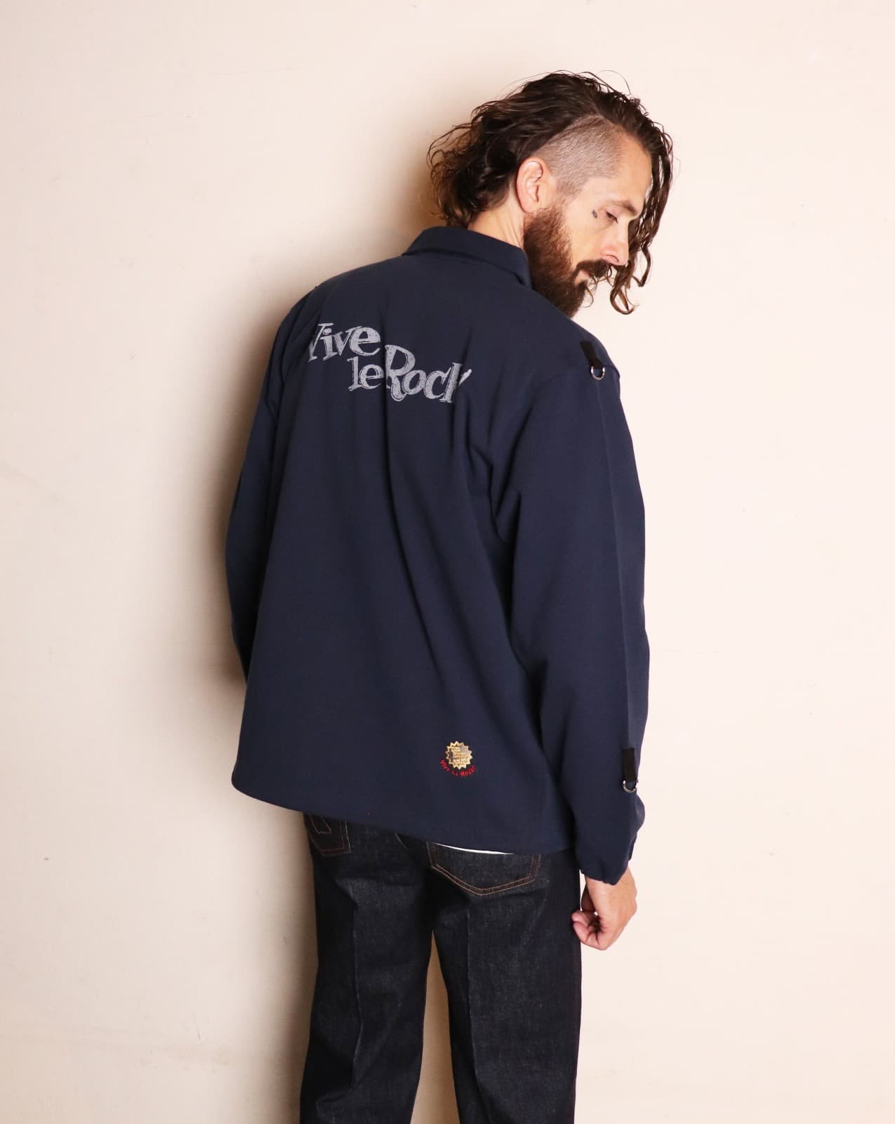 Jersey Coach Jacket〈Navy〉