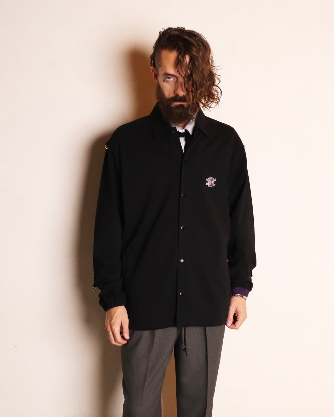 Original John(オリジナルジョン) | Jersey Coach Jacket〈Black〉261