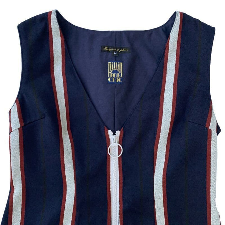 JUMPER SKIRT [OP513] - Navy Stripe