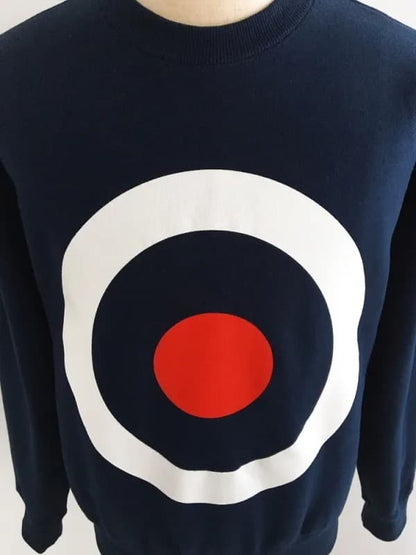 "Keith Moon Target" Crew Sweat〈Navy〉