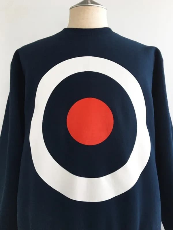 "Keith Moon Target" Crew Sweat〈Navy〉