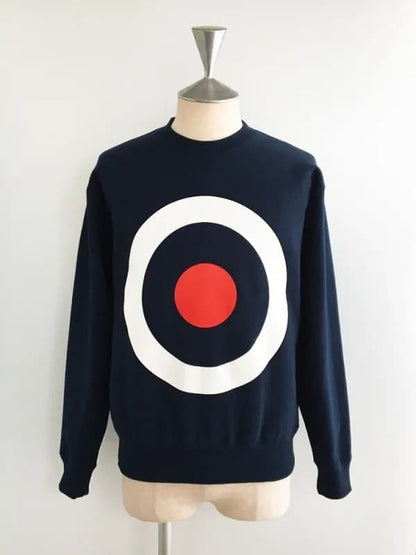 "Keith Moon Target" Crew Sweat〈Navy〉