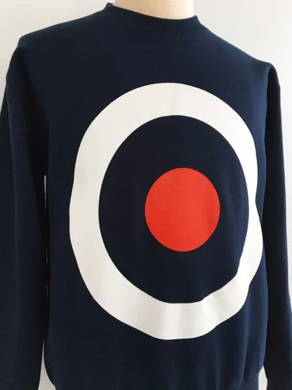 "Keith Moon Target" Crew Sweat〈Navy〉