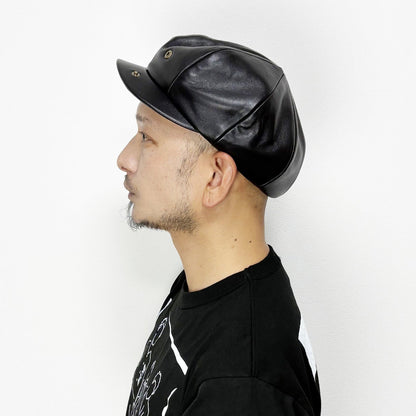 【11月発売予定】Leather Short Peak Cas