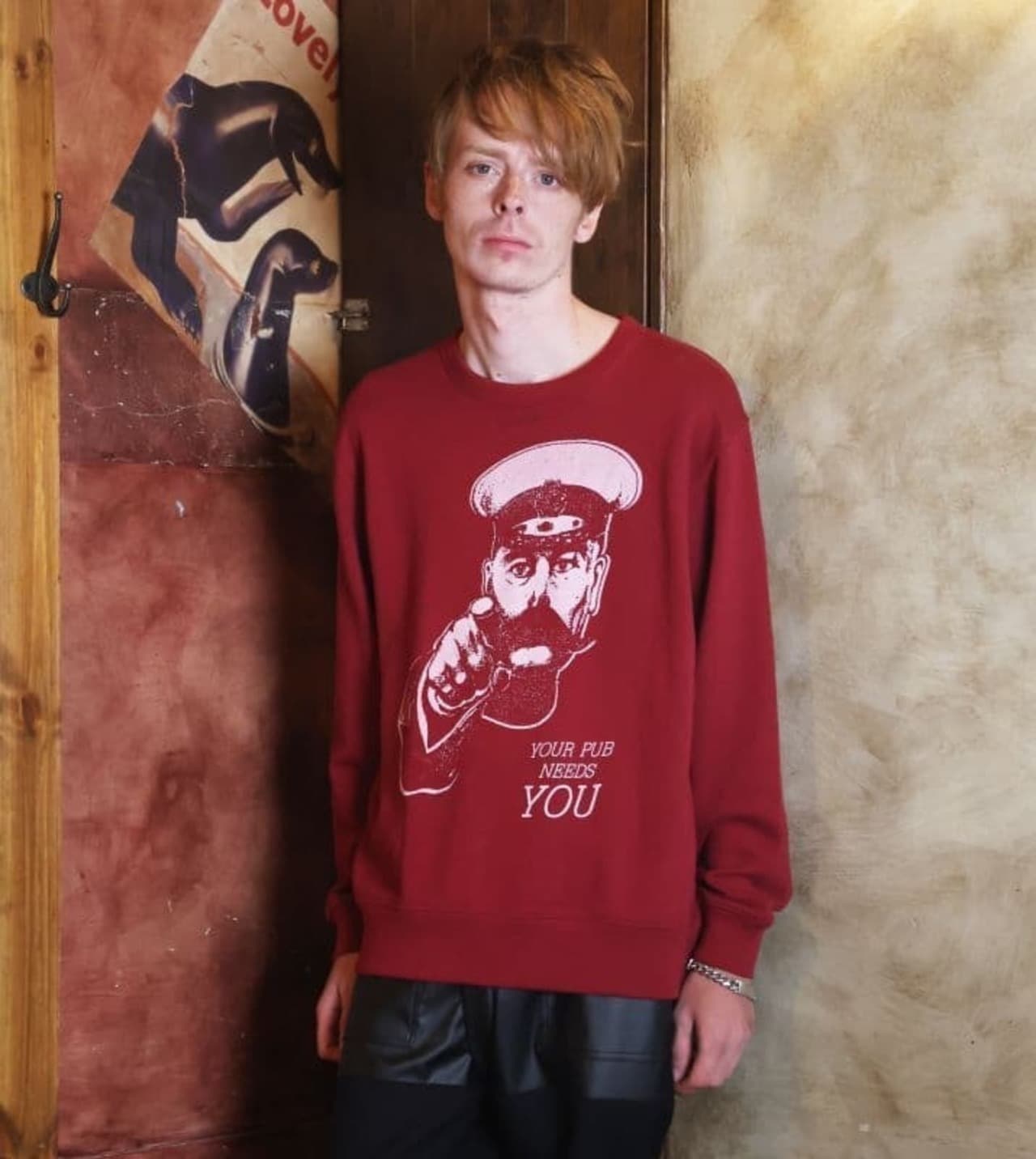 Light Sweat Jumper〈Burgundy〉