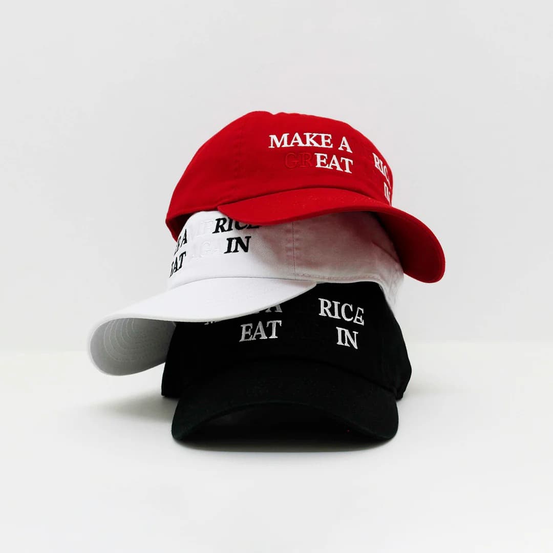 「MAKE A RICE EAT IN」 CAP 【TAGDOESNOTMAKEYOU.】
