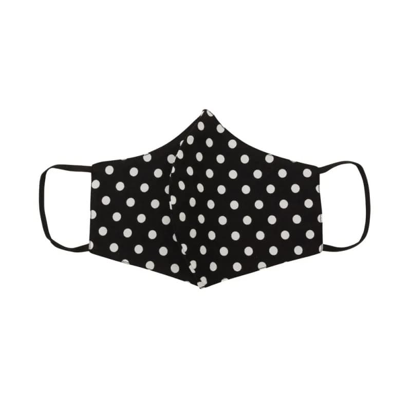 Mask - Polka Dot Black