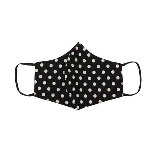 Mask - Polka Dot Black