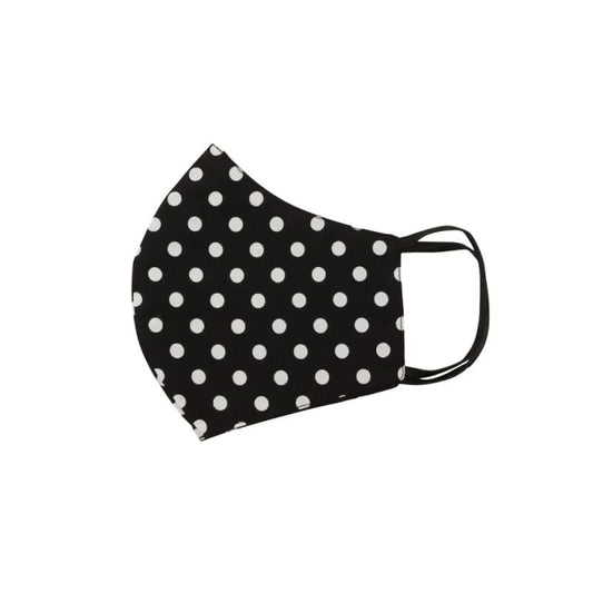 Mask - Polka Dot Black