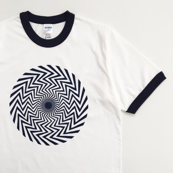 "Op Art Spiral" Ringer T-Shirt