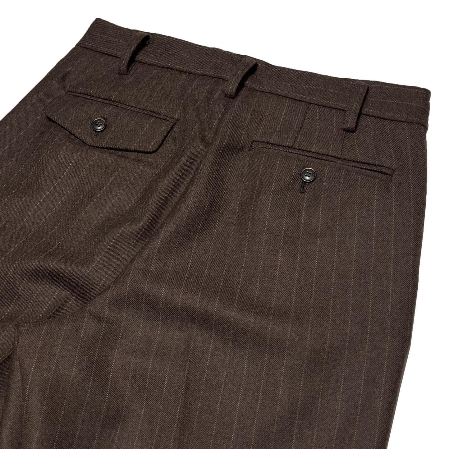 Peg Top Trousers〈Brown〉