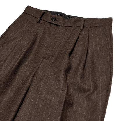 Peg Top Trousers〈Brown〉