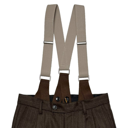 Peg Top Trousers〈Brown〉