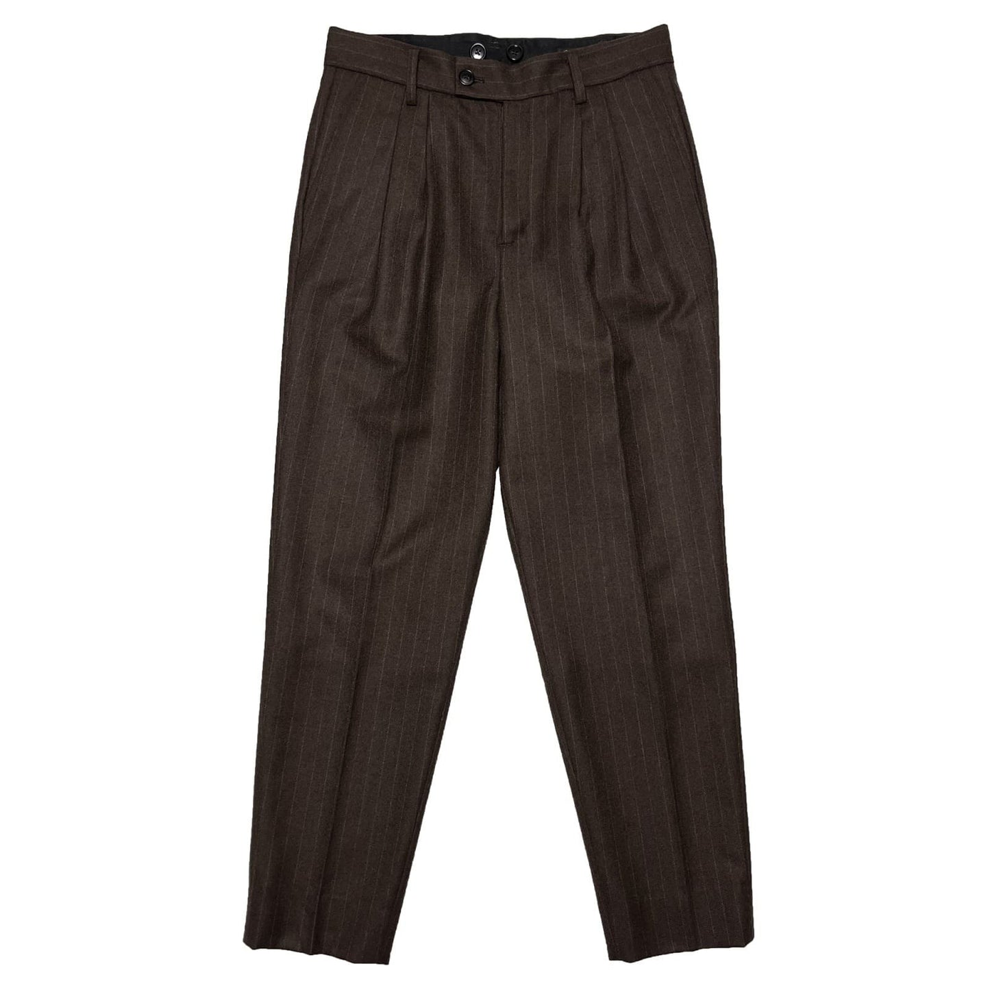 Peg Top Trousers〈Brown〉