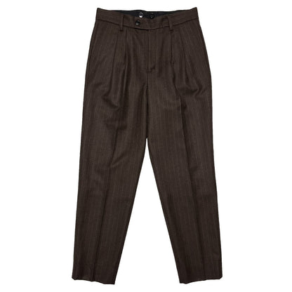 Peg Top Trousers〈Brown〉