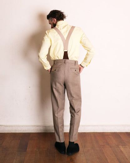 Peg Top Trousers〈Sand〉