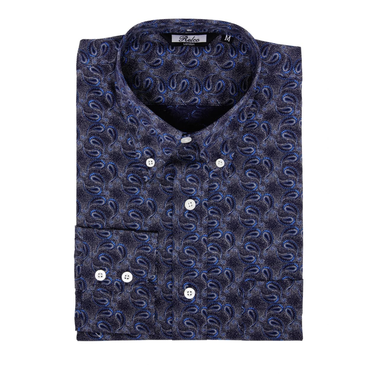 Paisley Long Sleeve〈Blue〉