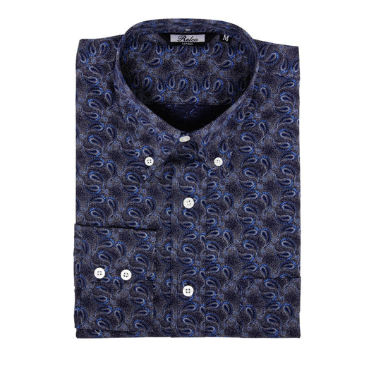 Paisley Long Sleeve〈Blue〉