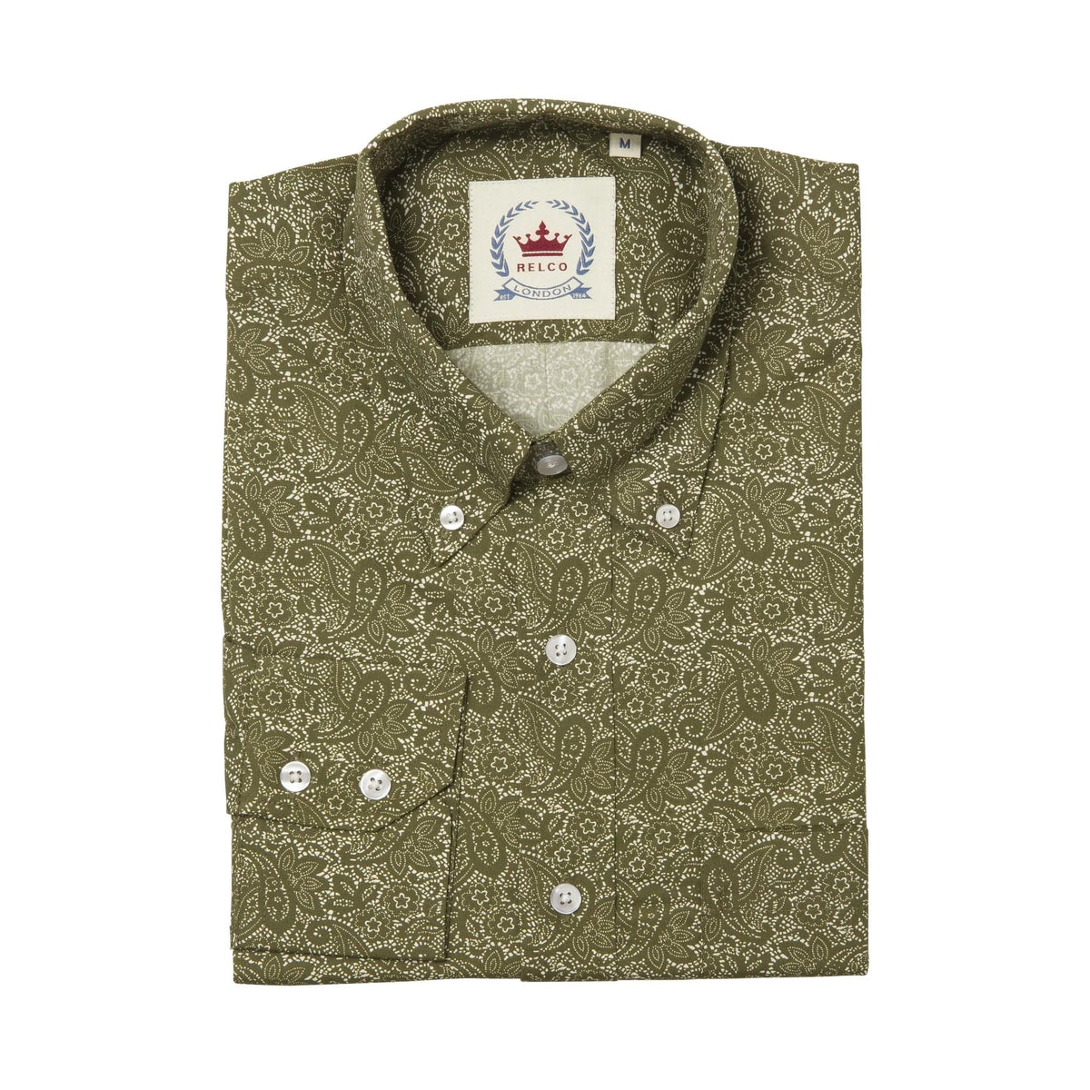 Paisley Shirts〈Olive〉