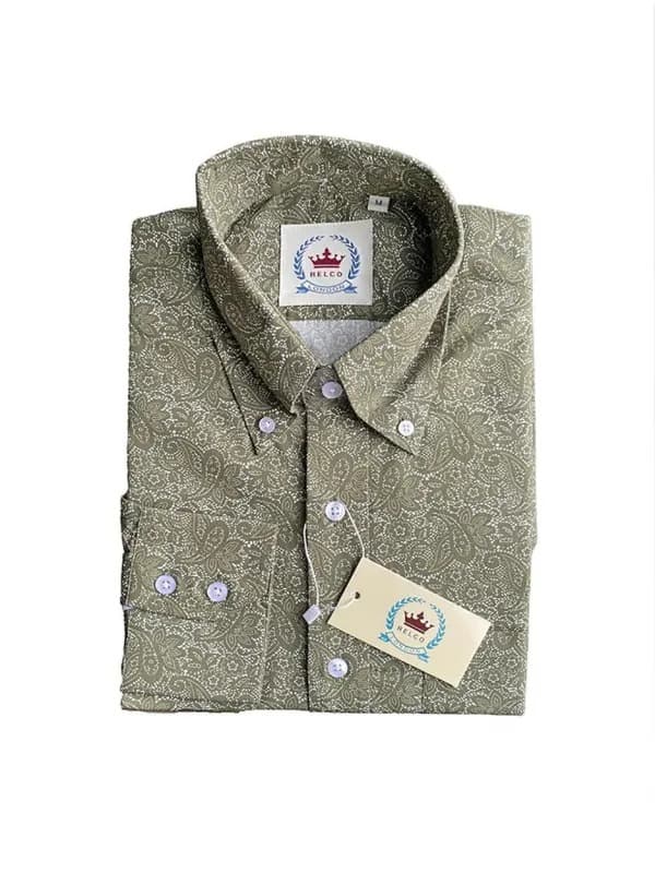 Paisley Shirts〈Olive〉