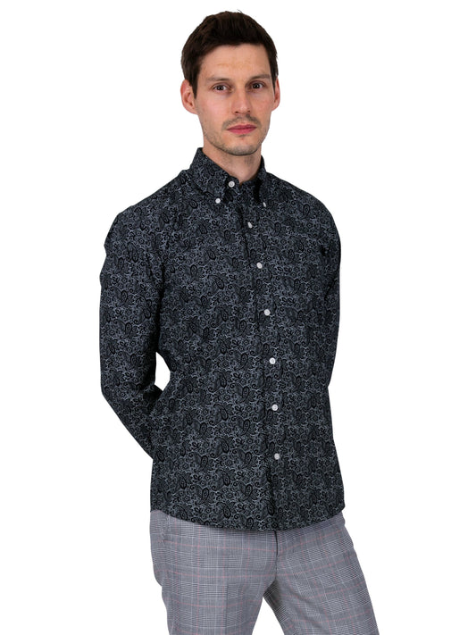 Paisley Shirts〈Black〉