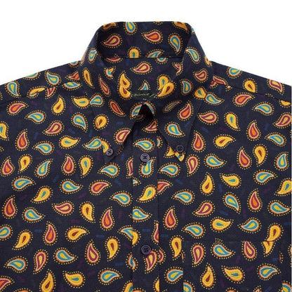 Retro B.D. Paisley〈Dark Navy〉