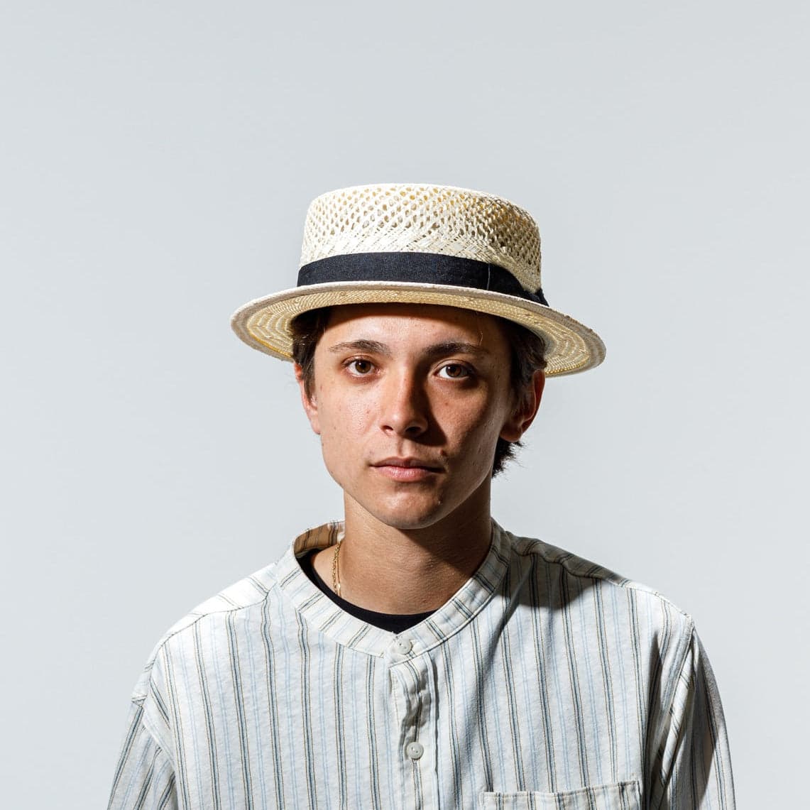 Jute Boater Hat